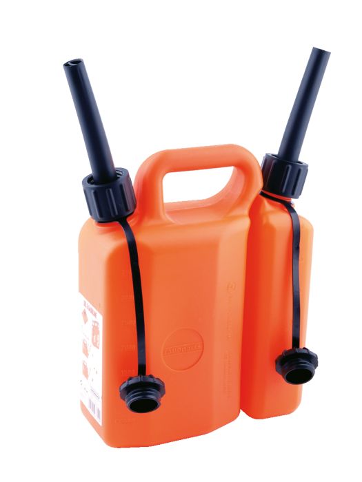 Hammerkauf Doppelkanister 3,5 + 1,5 Liter, orange - Forsthammer
