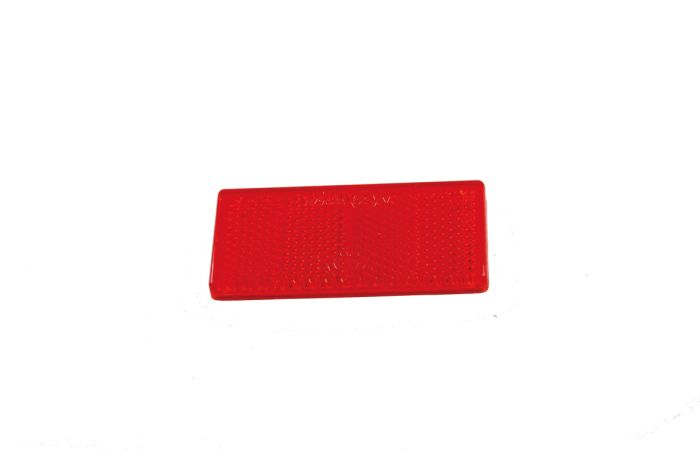 Bünte Rückstrahler Aspöck, rot 69x31,5mm mit Klebefolie