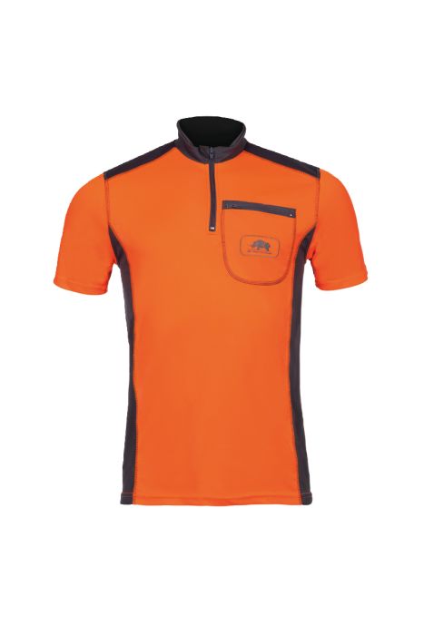 SIP Funktionsshirt kurzarm Farbe orange/grau Größe L