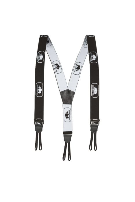 SIP Hosenträger mit 6 Schlingen Farbe schwarz/weiß