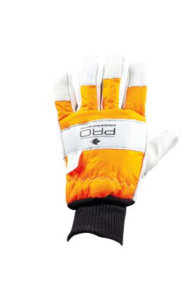 PRO Schnittschutz-Handschuh beidseitig, orange, Größe XL