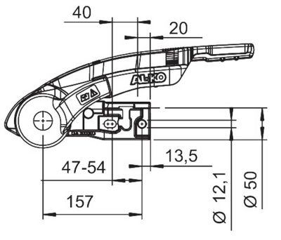 AL-KO Spurstabilisierungskupplung AKS 3004, Ø 35-50 mm